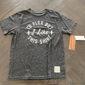 Retro Brand Boys I’d Flex but I like This T-Shirt Youth XL